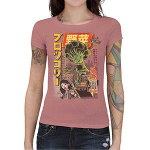 tshirt-femme-broccozilla-le-brocoli-geant-detruit-la-ville-coton-bio-petal-rose