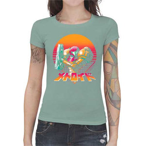 tshirt-femme-metroid-retro-hunter-coton-bio-jade