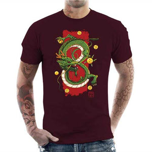 tshirt-homme-dragon-coton-bio-cerise