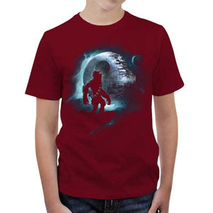 tshirt-enfant-dark-moon-chewie-coton-bio-rouge