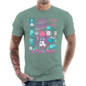 tshirt-homme-nekomancer-magicien-qui-reincarne-les-chats-coton-bio-jade