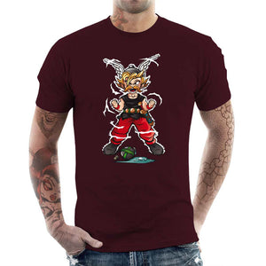 tshirt-homme-super-gaulois-coton-bio-cerise