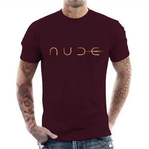 tshirt-homme-nude-parodie-de-dune-coton-bio-cerise