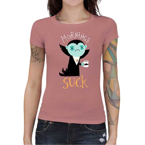 T-shirt Geekette - Mornings Suck