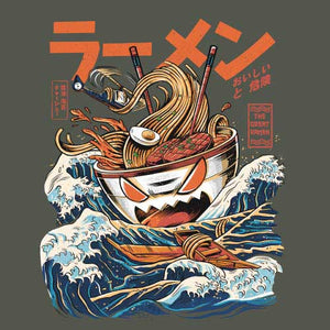 tshirt-the-great-ramen-le-bol-de-nouilles-geant-qui-va-vous-devorer-coton-bio-khaki