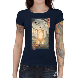 tshirt-femme-edo-cat-lharmonie-du-paysage-edo-et-du-chat-coton-bio-bleu-nuit