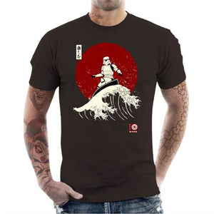 tshirt-homme-stormtrooper-surfeur-coton-bio-chocolat