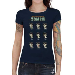 tshirt-femme-mieux-comprendre-votre-zombie-coton-bio-bleu-nuit