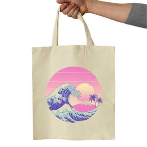 the-great-dream-wave-artiste-japonais-tote-bag-coton-bio-ecru