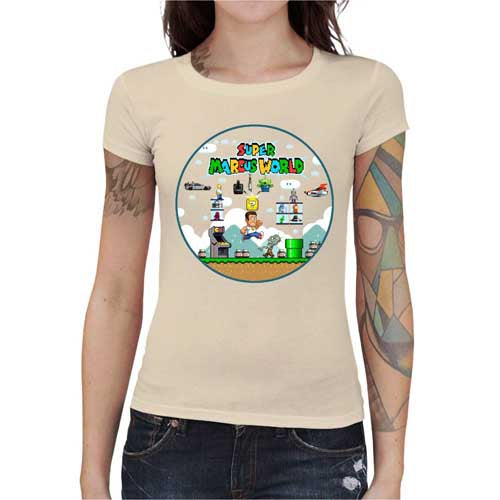 T-shirt Geekette - Super Marcus World