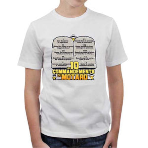 tshirt-enfant-les-10-commandements-du-motard-coton-bio-blanc