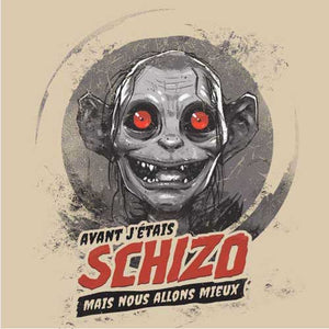 tshirt-schizo-gollum-coton-bio-beige