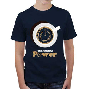 tshirt-enfant-the-morning-power-coton-bio-bleu-nuit