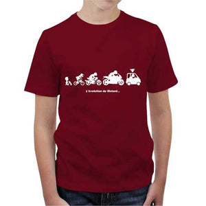 tshirt-enfant-evolution-du-motard-coton-bio-rouge