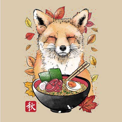 Fox Leaves and Ramen - Renard