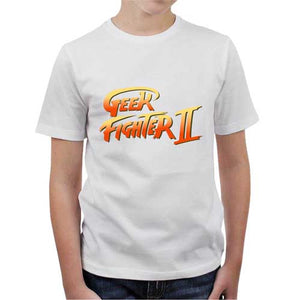 tshirt-enfant-geek-fighter-ii-street-fighter-2-coton-bio-blanc