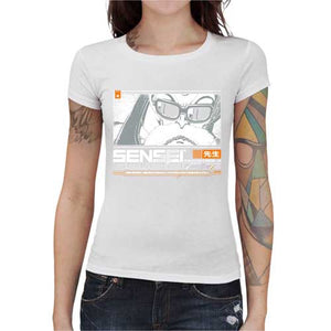 tshirt-femme-mrochi-sensei-le-plus-grand-maitre-darts-martiaux-coton-bio-blanc