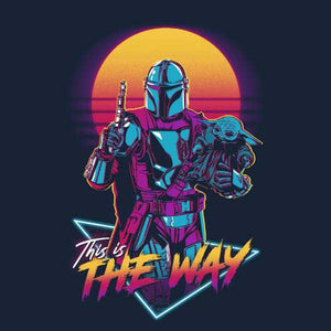 tshirt-this-is-the-way-devise-des-mandalorians-coton-bio-bleu-nuit