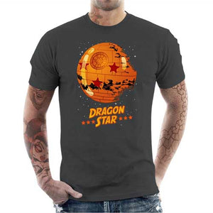 tshirt-homme-dragon-star-dragon-ball-rencontre-star-wars-coton-bio-gris-fonce