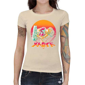 tshirt-femme-metroid-retro-hunter-coton-bio-natural