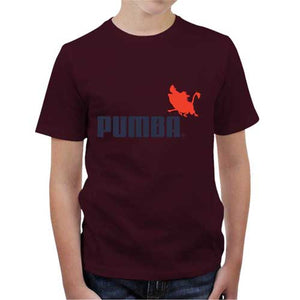 tshirt-enfant-pumba-coton-bio-cerise