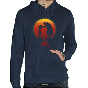 sweat-king-of-pirate-luffy-coton-bio-bleu-nuit