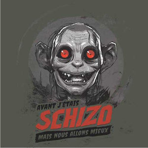 tshirt-schizo-gollum-coton-bio-khaki