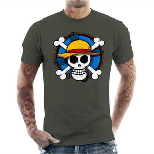 tshirt-homme-one-piece-skull-coton-bio-army