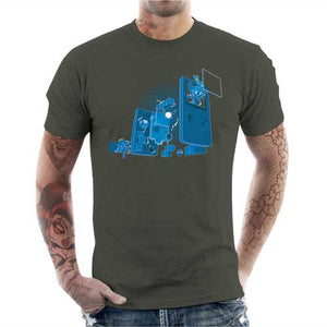 tshirt-homme-old-school-gamer-coton-bio-army