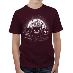 tshirt-enfant-ectoplasma-ghost-pokemon-coton-bio-cerise