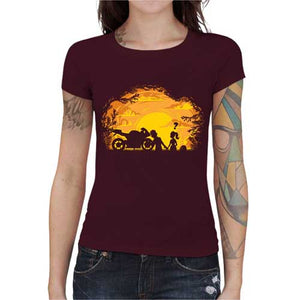 tshirt-femme-sunset-coton-bio-cerise