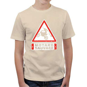 tshirt-enfant-motard-sauvage-coton-bio-natural