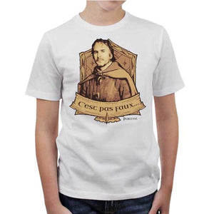 tshirt-enfant-cest-pas-faux-replique-perceval-coton-bio-blanc