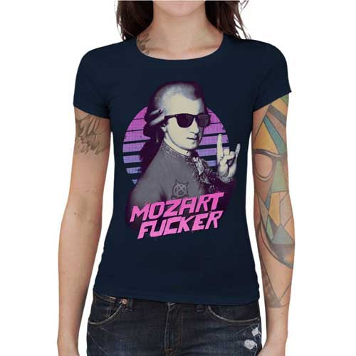 T-shirt Geekette - Mozart Fucker