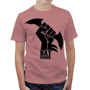 tshirt-enfant-bat-power-coton-bio-petal-rose