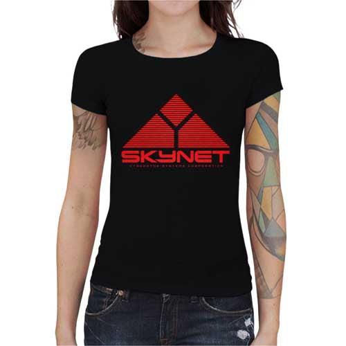 T-shirt Geekette - Skynet - Terminator II