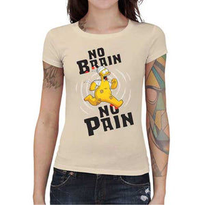 tshirt-femme-no-brain-no-pain-coton-bio-natural