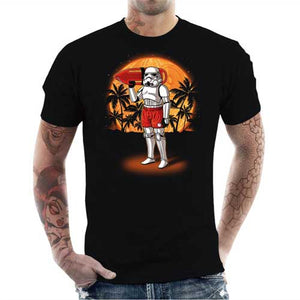 tshirt-homme-stormtrooper-plage-coton-bio-noir