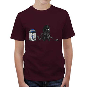 tshirt-enfant-r2d2-coton-bio-cerise