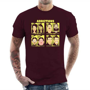 tshirt-homme-addiction-a-la-moto-coton-bio-cerise