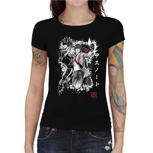 tshirt-femme-god-of-the-new-world-parodie-de-death-note-coton-bio-noir