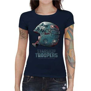 tshirt-femme-starship-troopers-coton-bio-bleu-nuit