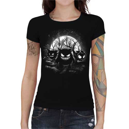 T-shirt Geekette - Moonlight Ghosts