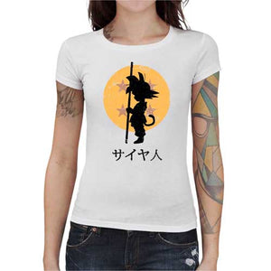 tshirt-femme-boules-de-cristal-dragon-ball-coton-bio-blanc