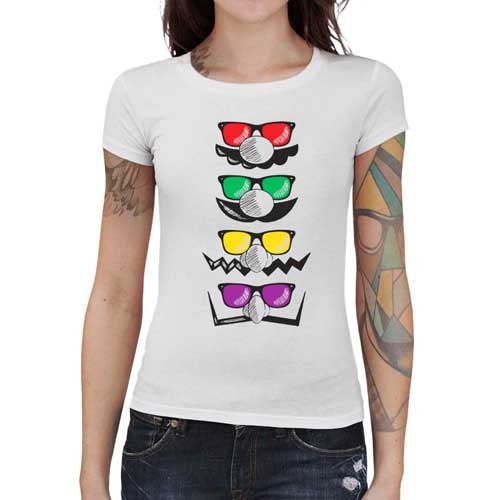 T-shirt Geekette - Glasses of Drink