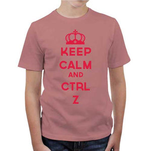 tshirt-enfant-keep-calm-and-ctrl-z-coton-bio-petal-rose