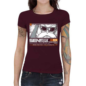 tshirt-femme-mrochi-sensei-le-plus-grand-maitre-darts-martiaux-coton-bio-cerise