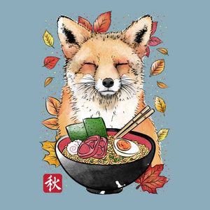 tshirt-fox-leaves-and-ramen-coton-bio-ciel