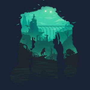 tshirt-shadow-of-the-colossus-coton-bio-bleu-nuit