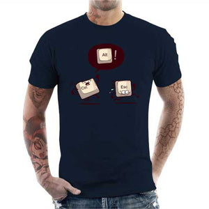 tshirt-homme-ctrl-and-escape-coton-bio-bleu-nuit